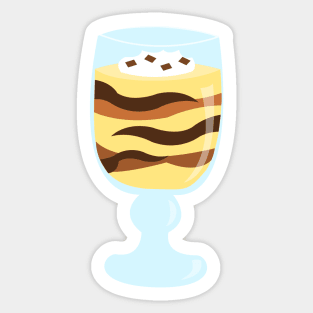 Vanilla and Chocolate Parfait Sticker